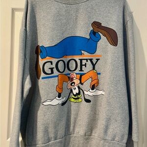 Gray Goofy Graphic Sweater